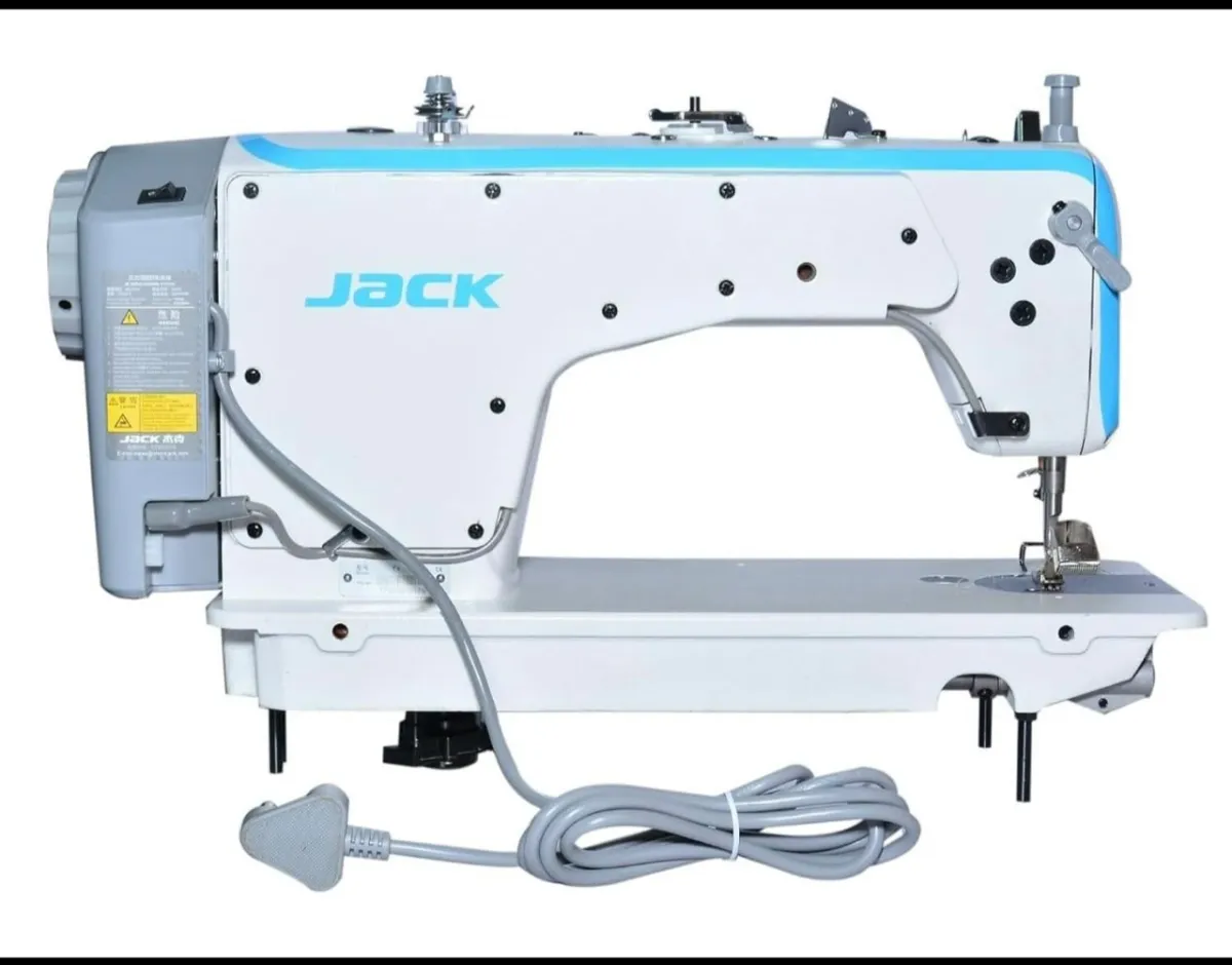 Jack brand industrial lockstitch sewing machine on display