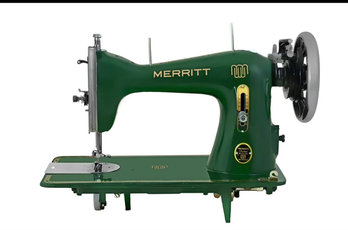 Merritt industrial tailoring sewing machine in green